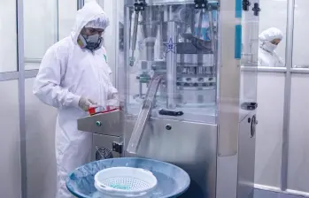La planta entregará en dos meses 240.000 tabletas de Cloroquina para que el país disponga de ellas. FOTO: CORTESÍA