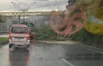 Así quedó la vía tras la emergencia ocurrida en la tarde de este martes 19 de noviembre. FOTO: Cortesía Denuncias Antioquia.