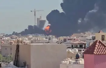 Las agencias de prensa iraníes Mehr y Tasnim informaron, al mismo tiempo, de ataques estadounidenses en Sirik Así mismo, la agencia oficial Irna dio cuenta de un “ataque militar enemigo estadounidense cerca de Hajiabad”, en la misma provincia meridional de Hormozgán. (Photo by various sources / AFP) 