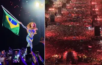 Shakira puso a gozar a 2 millones de personas con su concierto en Río de Janeiro, Brasil. FOTOS: capturas de video.