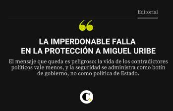 La imperdonable falla en la protección a Miguel Uribe