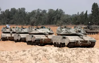 Los habitantes de Palestina y la guerra. FOTO: AFP