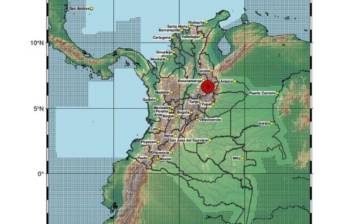 El temblor de este martes, 13 de octubre, fue de magnitud 5,2. Foto: SGC