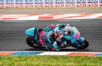 El colombiano David Alonso en acción en el Gran Premio de Argentina. FOTO: Cortesía Aspar Team