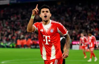 El colombiano Luis Díaz fue titular con el Bayern Múnich, marcó golazo y asistió pa otro tanto. FOTO: GETTY