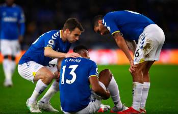 Yerry Mina ha jugado 457 minutos esta temporada con el Everton. Foto Getty