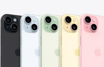 Nuevo iPhone 15 viene en cinco colores. FOTO Cortesía Apple 