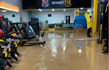 El Centro de Alto Rendimiento del DIM, inaugurado a inicios del 2024, fue uno de los puntos más afectados en la sede del Medellín por las lluvias. FOTO: CORTESÍA 