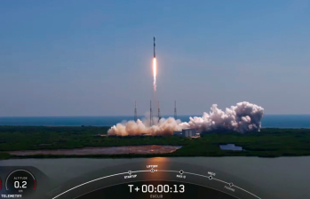 El satélite despegó de Cabo Cañaveral, Florida, acoplado a un cohete Falcon 9 de la compañía estadounidense SpaceX. FOTO AGENCIA ESPACIAL EUROPEA