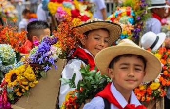 Con este desfile se cumplieron 25 años de este grandioso evento que engalana a las familias silleteras con sus hijos. Foto: Manuel Saldarriaga Quintero.
