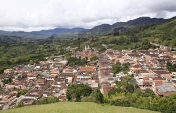 Imagen panorámica de Jericó, Suroeste de Antioquia. FOTO Fundación Julio C. Hernández.