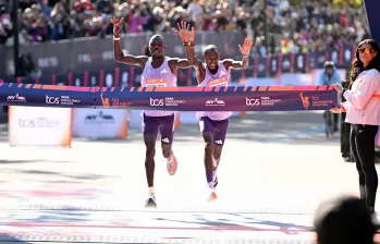 Competidores en la Maratón de Nueva York 2025. Foto: Getty