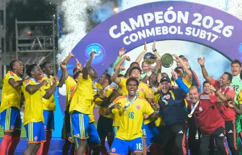 Samuel Martínez, entre las figuras de Colombia en el Sudamericano Sub-17. Foto: AFP