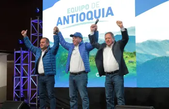 De izquierda a derecha: Daniel Restrepo Carmona, Carlos Andrés Trujillo y Jaime Cano. 