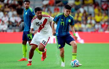 Samuel Velásquez anotó gol de Colombia ante Perú. FOTO: GETTY