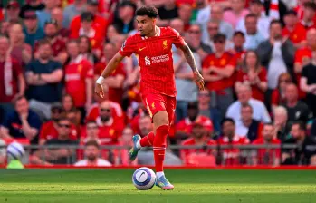 Al parecer, el futuro inmediato de Luis Díaz seguirá ligado al Liverpool. FOTO GETTY