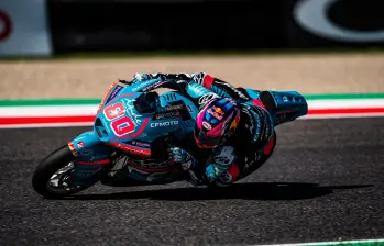 David Alonso es quinto en el Mundial de Moto2. FOTO: X ASPARTEAM