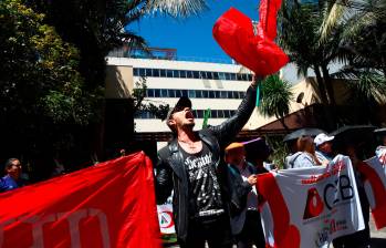 Imagen de movilizaciones de sindicatos de trabajadores de Argentina. Foto Europa Press. 