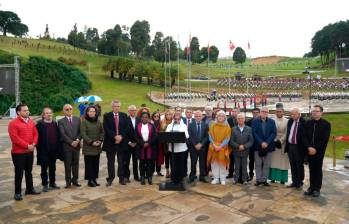 Gloria Inés Ramírez, ministra de Trabajo, fue la encargada de leer el discurso. FOTO PRESIDENCIA