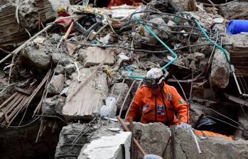 Primer rescate de Los Topos y las acciones de la Defensa Civil y brigadistas, así avanzan las labores. Foto: AFP