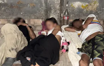 En una de las casas, encontraron a 20 personas en situación de calle. Foto: cortesía.