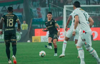 En la imagen aparece Jorman Campuzano, uno de los más destacados del club verde en la campaña. FOTO ATLÉTICO NACIONAL