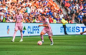 Lionel Messi ya llevó al Inter a su segunda final desde que él arribó al club de Miami. FOTO: Tomada de X (antes Twitter) @InterMiamiCF