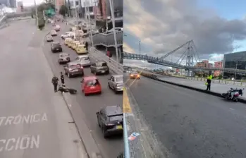 El siniestro vial ocurrió en la autopista Norte con calle 195, sentido sur–norte, donde las autoridades cerraron el paso durante varias horas mientras realizaban el levantamiento del cuerpo y atendían la emergencia. FOTO: redes sociales. 