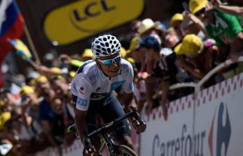 Nairo Quintana afrontará este sábado el Giro de Emilia, su última carrera como profesional. FOTO: AFP