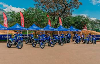Pilotos del Team Yamaha 2026 que hacen parte de este proceso de formación y proyección del motocross nacional. FOTO: Cortesía