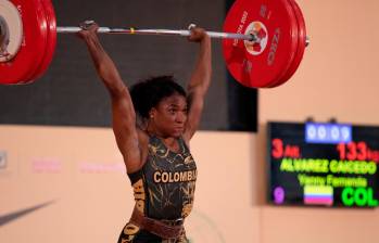 Yenny Álvarez, medallista mundial, es una de las cartas fuertes de Colombia en el levantamiento de pesas. FOTO GETTY