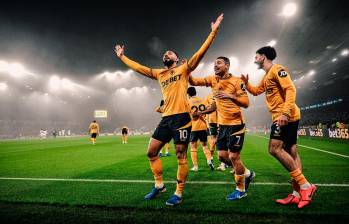 El futbolista brasileño Matheus Cunha fue la figura del partido. Anotó gol y dio una asistencia. FOTO: TOMADA DEL X DE @Wolves