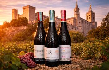Tres vinos del Châteauneuf-du-Pape (El Castillo nuevo del Papa) para disfrutar en Semana Santa. FOTOS Cortesía.