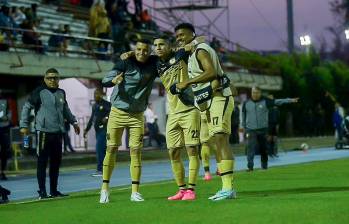 Johan Caballero y Sebastián Rodríguez marcaron para la victoria de Águilas, que es cuarto en la tabla de posiciones. FOTO cortesía águilas