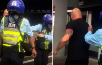 El detenido habría escupido y golpeado al agente de tránsito porque este se negó a aceptar un soborno. Foto: cortesía.