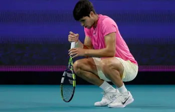 Carlos Alcaraz ha sufrido 11 lesiones en los cinco años que ha competido en la élite del tenis. Esta es la primera vez que sufre un percance en la muñeca derecha. FOTO: GETTY