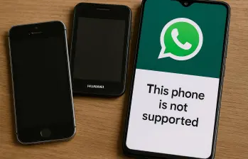 Modelos antiguos de Android y iPhone quedarán sin soporte para WhatsApp a partir del 1 de agosto de 2025. FOTO EL COLOMBIANO | creado con IA