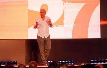 Mauricio Reina, líder de Investigación de Fedesarrollo, durante su intervención en el espacio Mirada país del Claro Tech Summit. FOTO: CORTESÍA