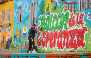 Muestra de un trabajo de los líderes sociales de la comuna 8, barrio 13 de Noviembre en Medellín.