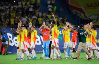 Colombia logró su clasificación en casa, en el estadio Metropolitano de Barranquilla. FOTO: Colprensa