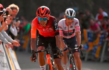 Egan Bernal cumple una grata temporada. El pedalista cundinamarqués tiene como objetivo participar este año en la Vuelta a España, aunque no descarta que lo puedan llevar al Tour de Francia FOTO GETTY