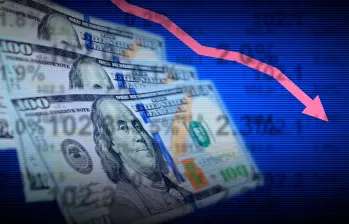 El dólar se cotiza en $3.112,46 y mantiene una tendencia bajista pese a la volatilidad registrada esta semana. FOTO: GETTY