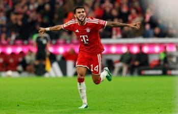 Luis Díaz tuvo un extraordinario rendimiento ante el Leipzig. FOTO: GETTY