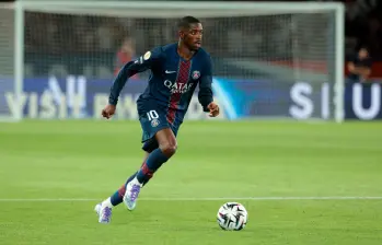 El volante francés Ousmane Dembélé fue la gran figura del PSG en el título de la Liga de Campeones de la Uefa. FOTO: GETTY