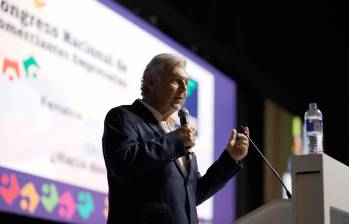 Jaime Alberto Cabal, presidente de Fenalco, instaló el congreso anual del gremio en Cali. FOTO cortesía