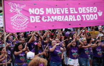 El también llamado 8M se celebra con manifestaciones en diferentes países. FOTO: EL COLOMBIANO