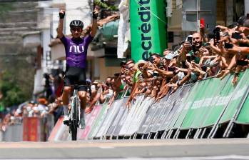 Andrés Camilo Ardila festejó la cuarta etapa del Clásico RCN. FOTO Colprensa - Lina Gasca