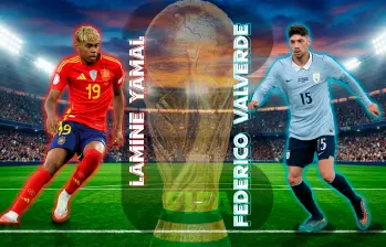 Lamine Yamal con España y Federico Valverde con Uruguay entran en acción este lunes. FOTOS GETTY