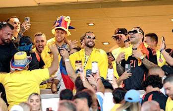 Entre los famosos que acompañaron a la Selección en Miami estaba Maluma, Ryan Castro, Blessd y otros artistas. FOTO redes sociales