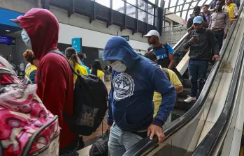 El aeropuerto de Rionegro, José María Córdova, es uno de los principales núcleos receptores de deportados de Panamá. FOTO ARCHIVO: Manuel Saldarriaga Quintero